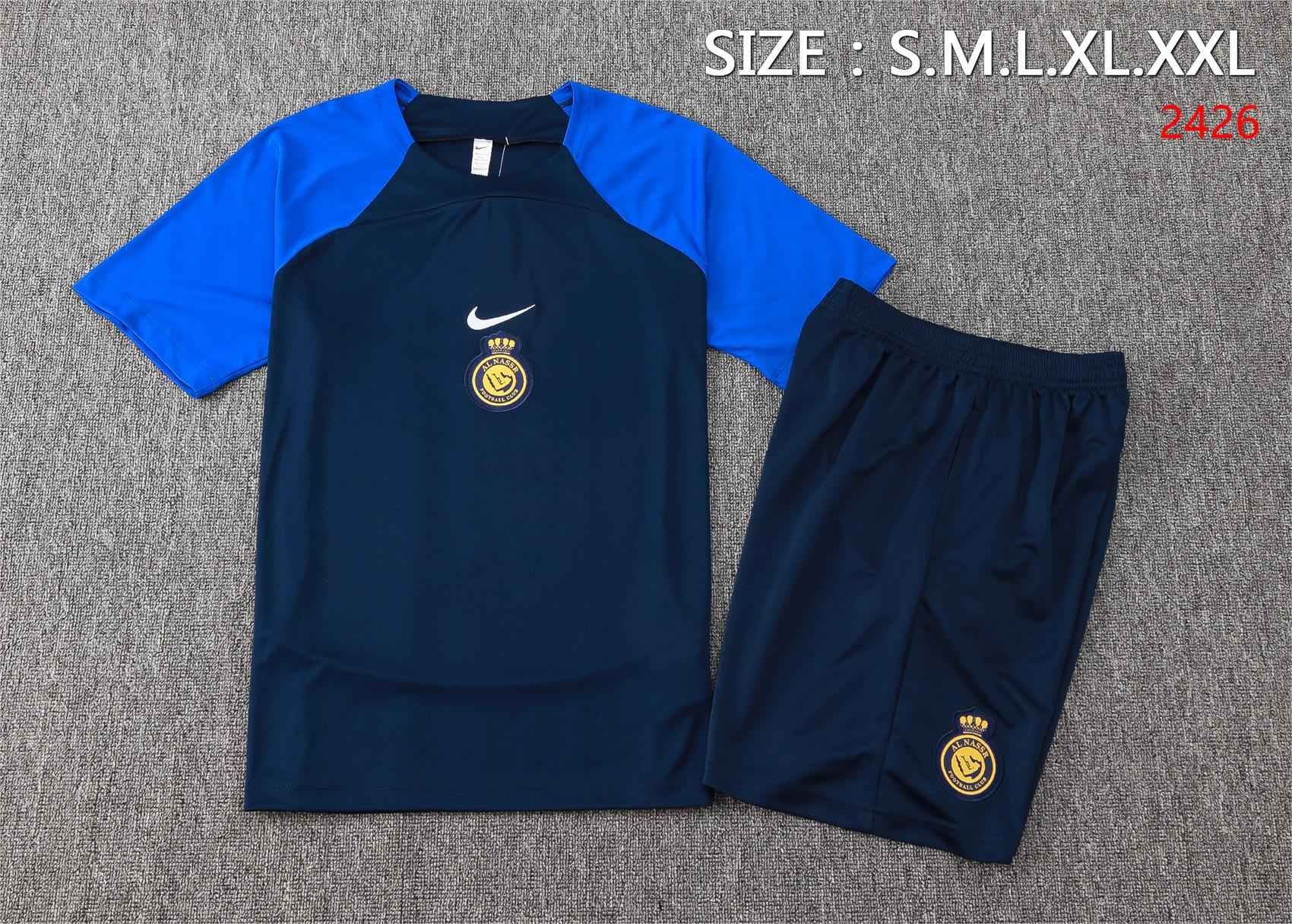 24/25 Riyadh Victory Short-sleeved training suit-mysite Custom Football Kit- Nextkits