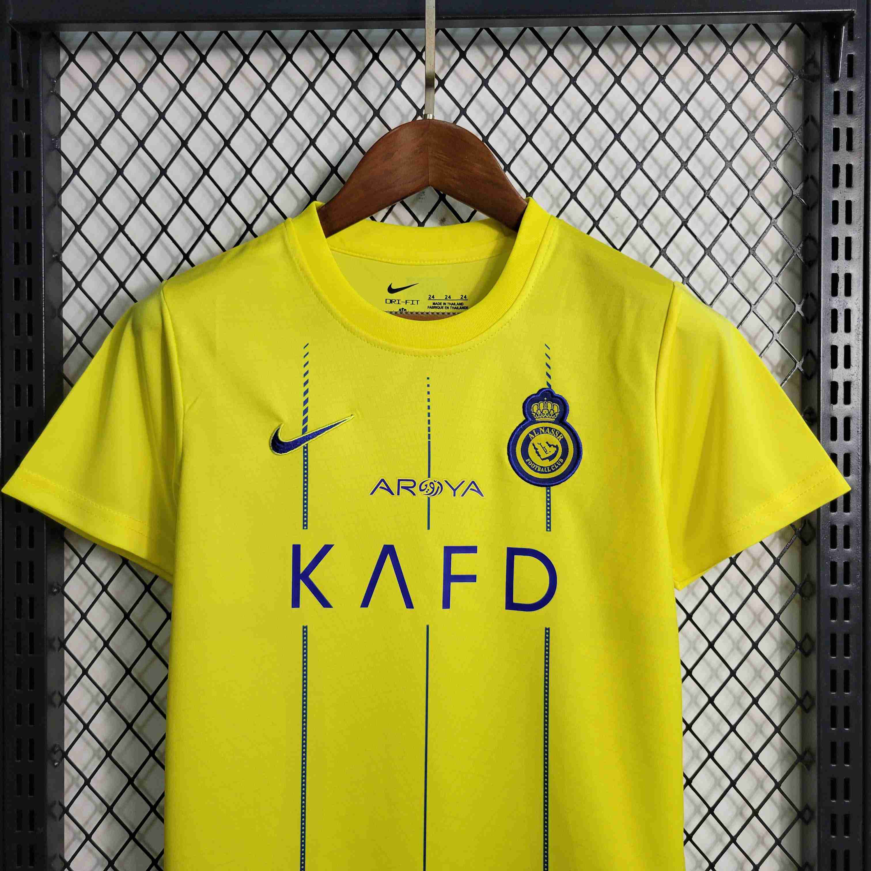 23/24 Al-Nassr Home Football Shirt Kids Size Suit-mysite Custom Football Kit- Nextkits