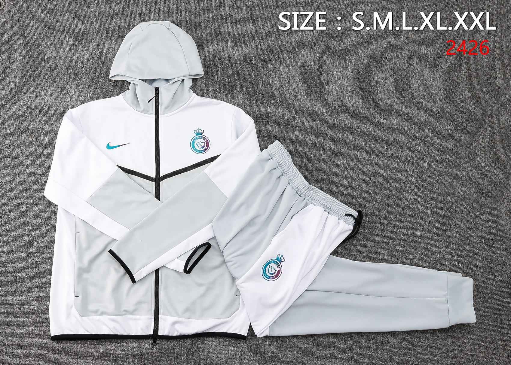 23/24 Riyadh Victory Long hooded trench coat suit-mysite Custom Football Kit- Nextkits