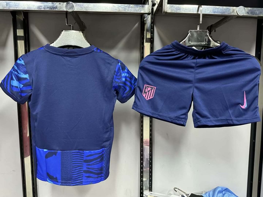 24/25 Atletico Madrid Third Away Soccer Jersey Kids Size Suit-mysite Custom Football Kit- Nextkits