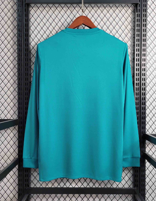 17/18 Retro Long Sleeve Real Madrid Third Football Shirt-mysite Custom Football Kit- Nextkits