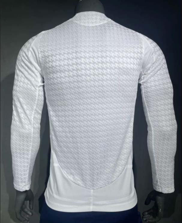 24/25 Player Version Long Sleeve Real Madrid Home Football Shirt-mysite Custom Football Kit- Nextkits