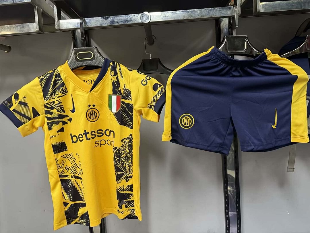 24/25 Internazionale Milan Third Away Football Jersey Kids Size Suit-mysite Custom Football Kit- Nextkits