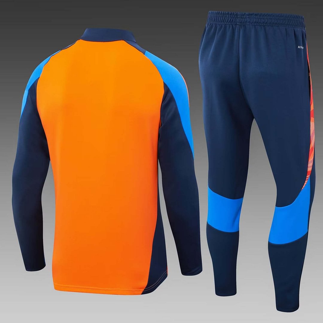 24/25 Juventus Half-Pull Training Suit Orange Football Shirt Set-mysite Custom Football Kit- Nextkits