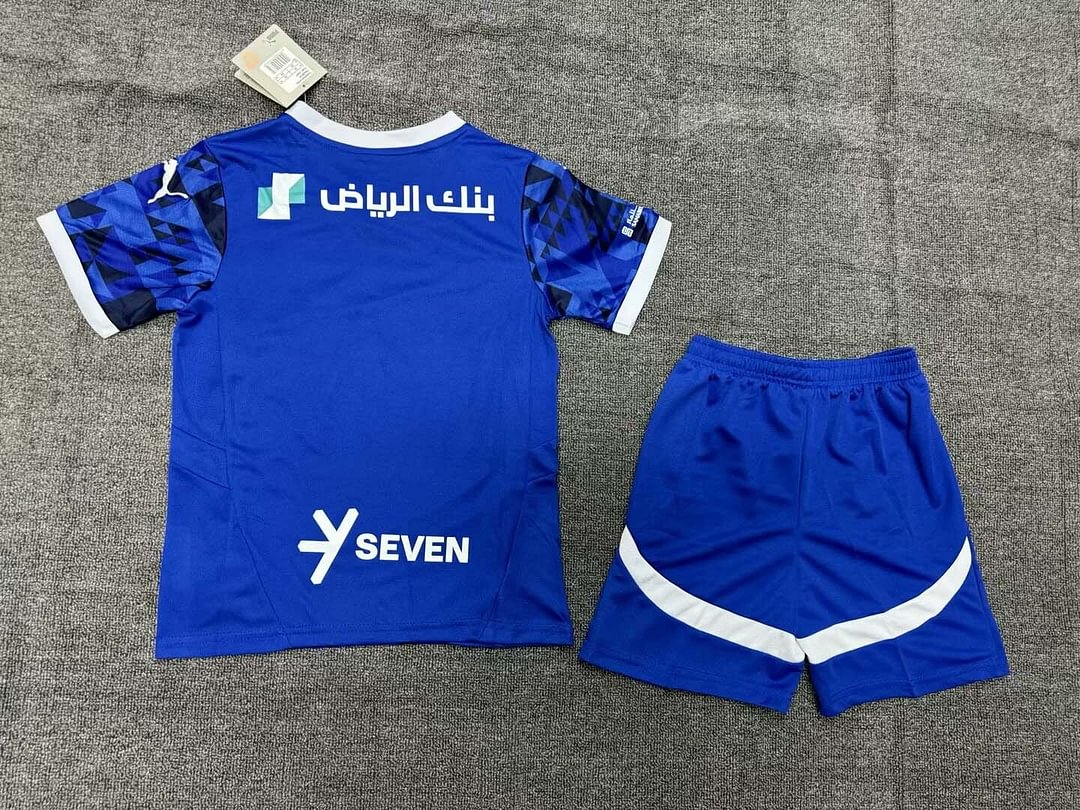 24/25 Al-Hilal Saudi Home Football Shirt Kids Size Suit-mysite Custom Football Kit- Nextkits