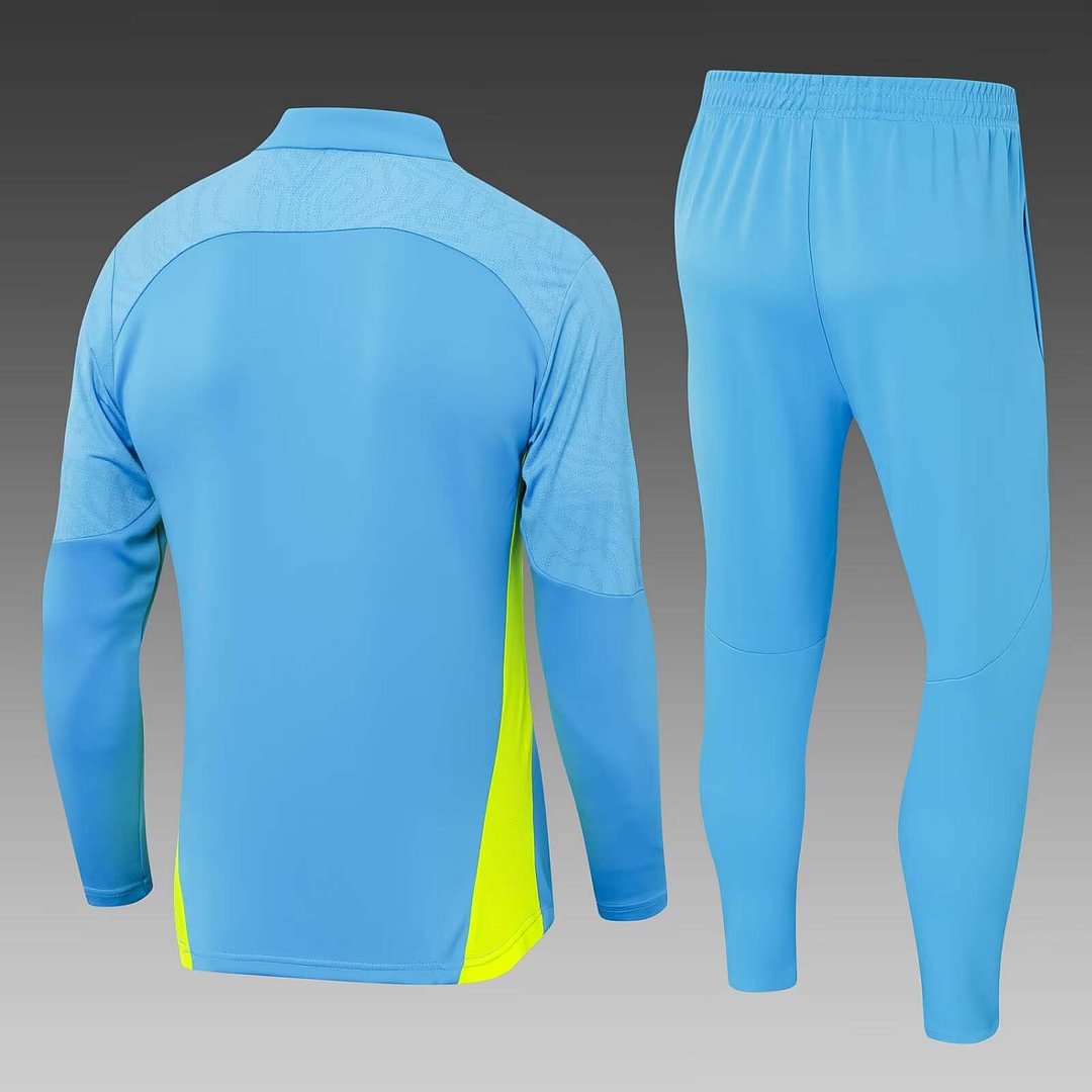24/25 Manchester City Half-Pull Training Suit Blue Football Shirt Set-mysite Custom Football Kit- Nextkits