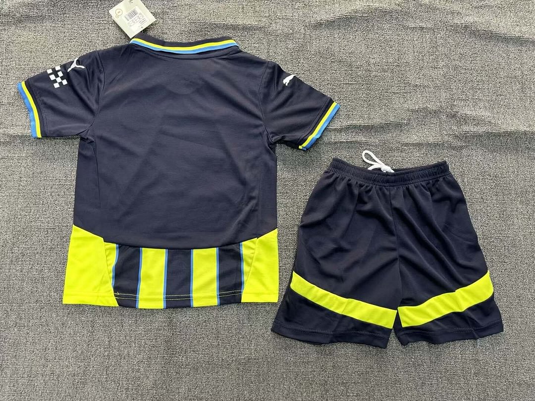 24/25 Manchester City Away Football Shirt Kids Size Suit-mysite Custom Football Kit- Nextkits