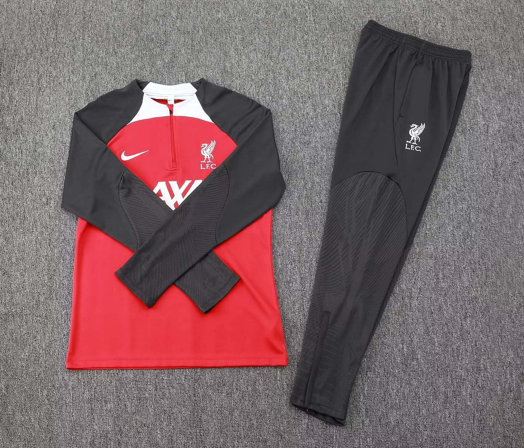 2024 Liverpool Half-Pull Training Suit Red Jersey Set-mysite Custom Football Kit- Nextkits