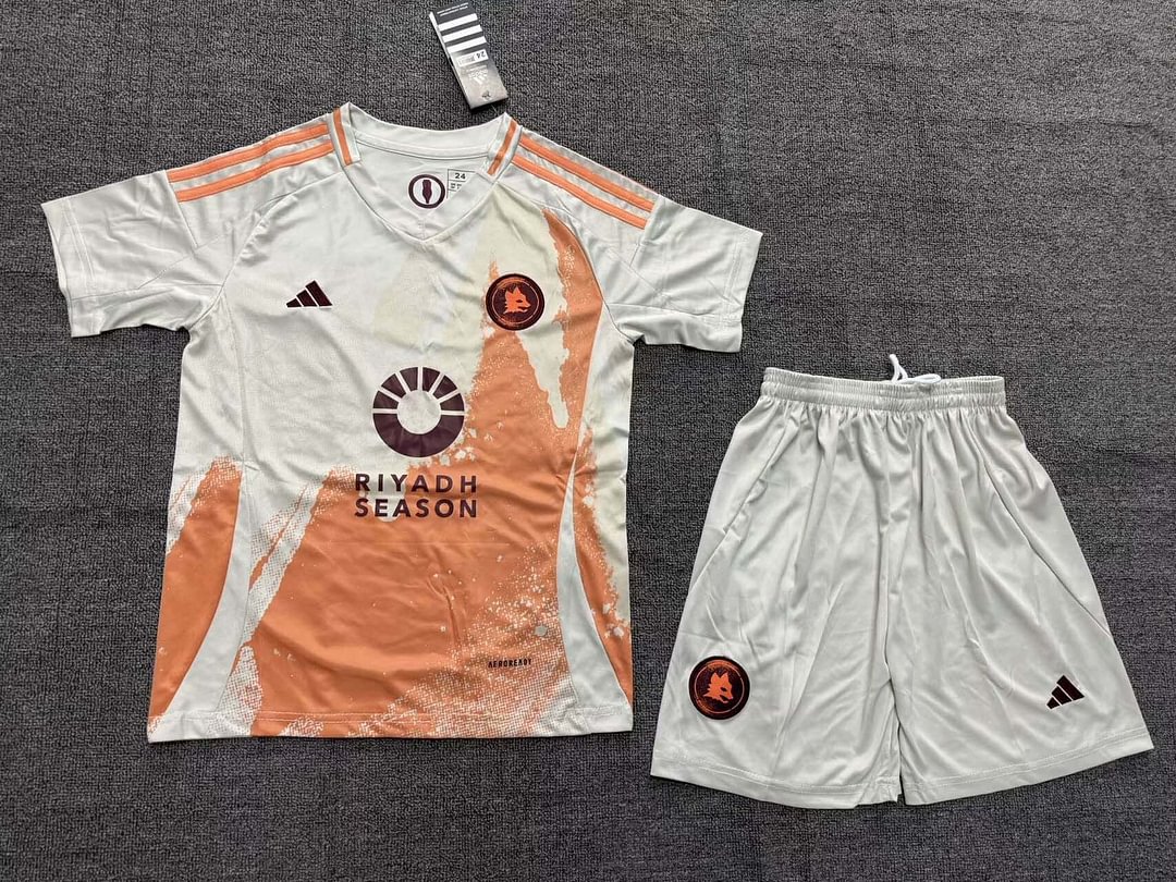 24/25 Roma Away Soccer Jersey Kids Size Suit-mysite Custom Football Kit- Nextkits