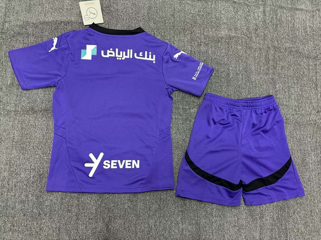 24/25 Al-Hilal Saudi Third Away Football Shirt Kids Size Suit-mysite Custom Football Kit- Nextkits