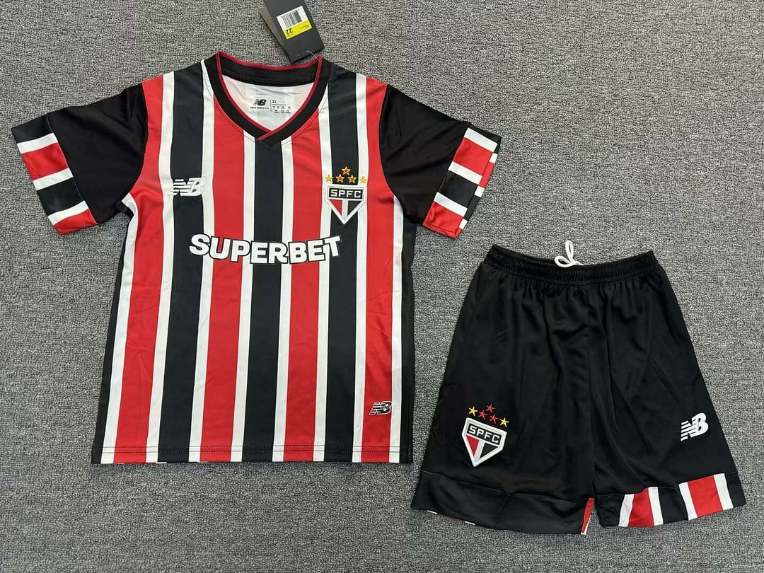 24/25 Sao Paulo Away Jersey Kids Size Suit-mysite Custom Football Kit- Nextkits