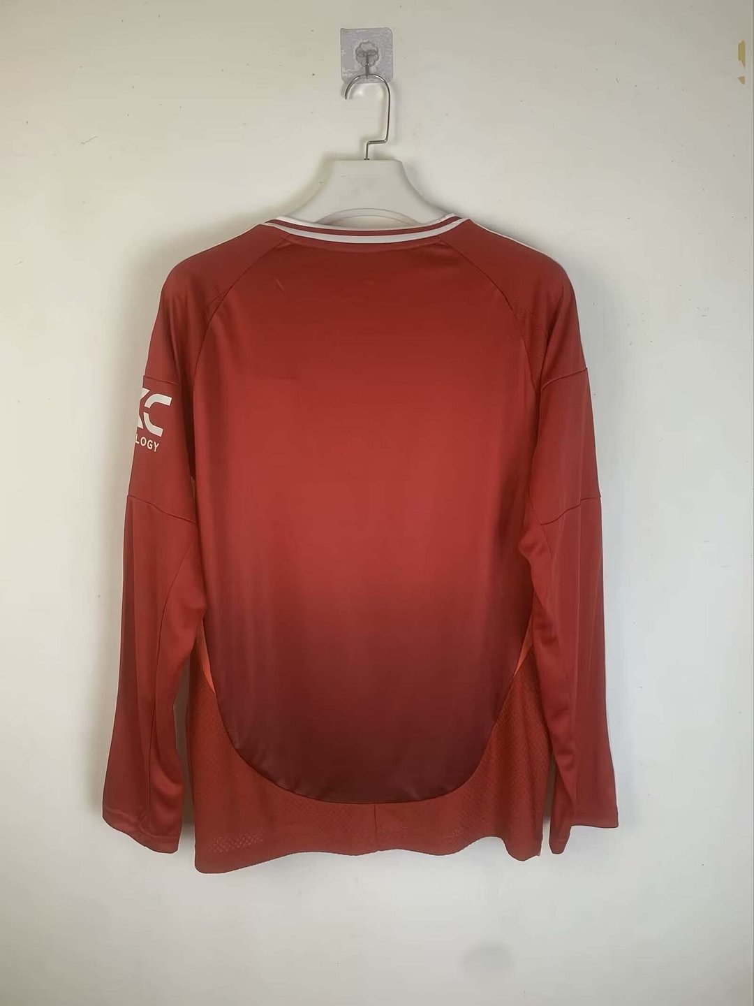 24/25 Long Sleeve Manchester United Home Football Shirt-mysite Custom Football Kit- Nextkits