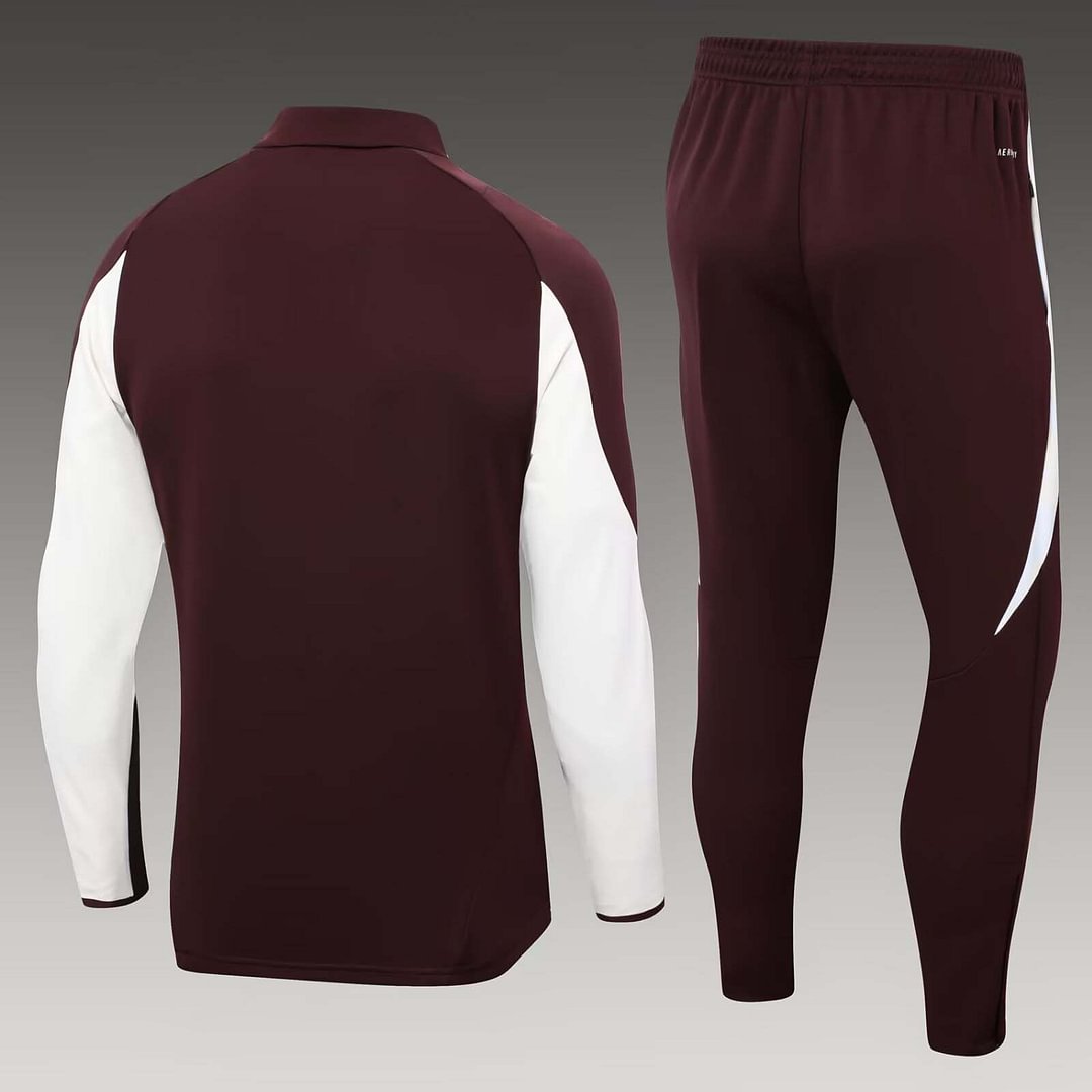 24/25 Bayern Munich Half-Pull Training Suit Deep purple Football Shirt Set-mysite Custom Football Kit- Nextkits