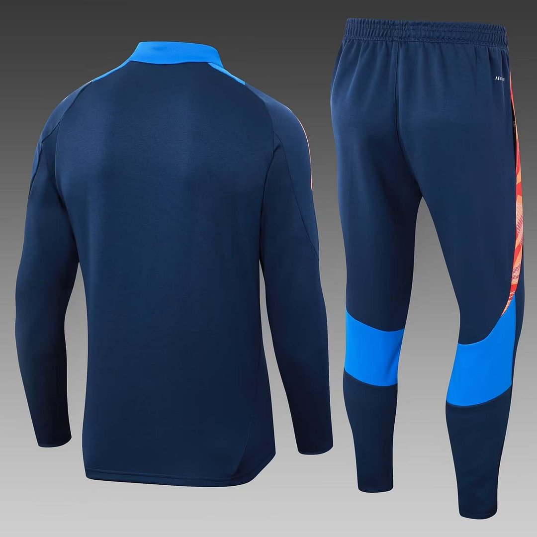 24/25 Juventus Half-Pull Training Suit Royal blue Football Shirt Set-mysite Custom Football Kit- Nextkits