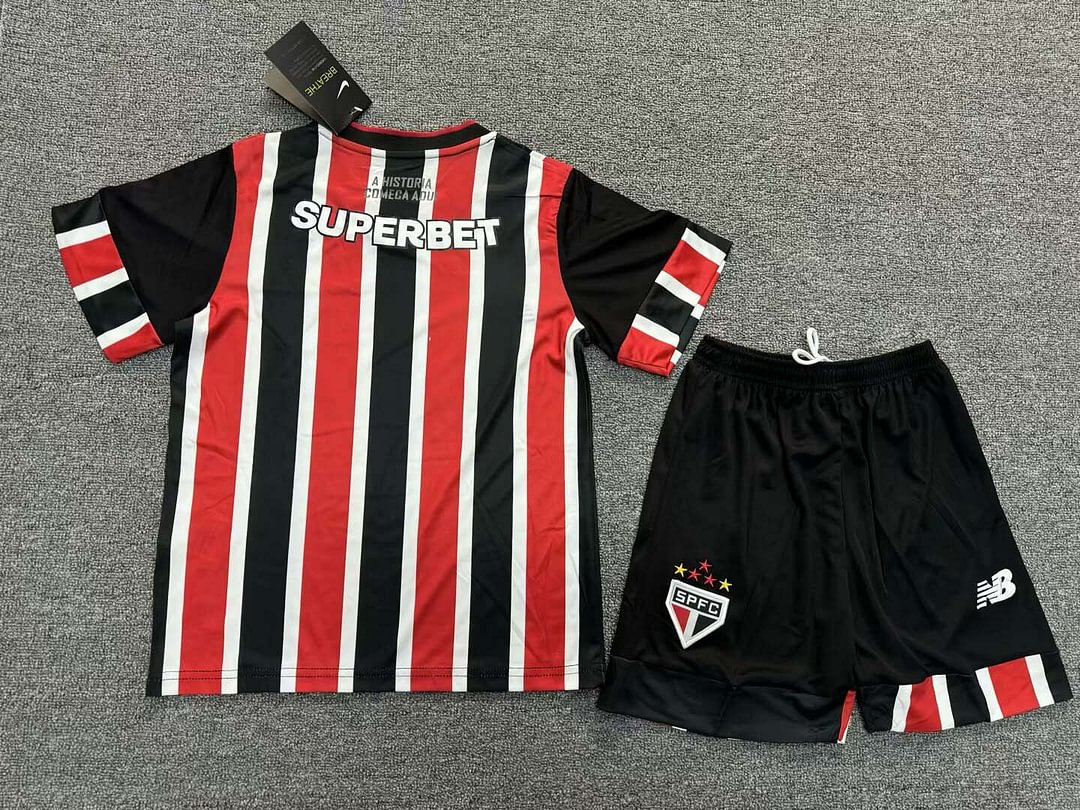 24/25 Sao Paulo Away Jersey Kids Size Suit-mysite Custom Football Kit- Nextkits