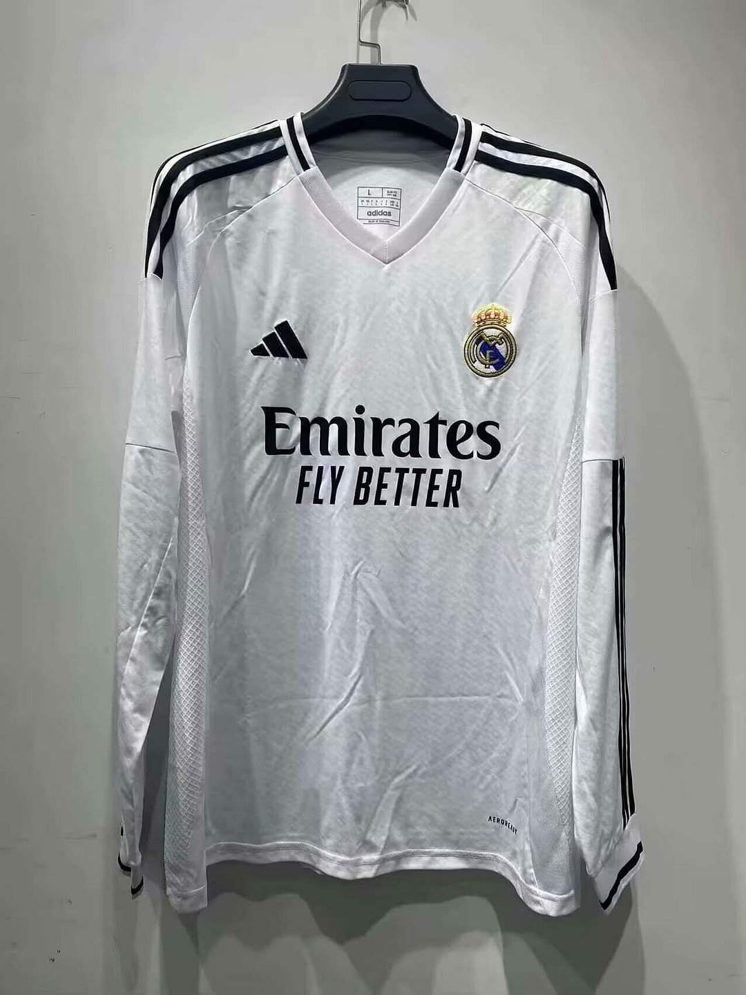24/25 Long Sleeve Real Madrid Home Football Shirt-mysite Custom Football Kit- Nextkits
