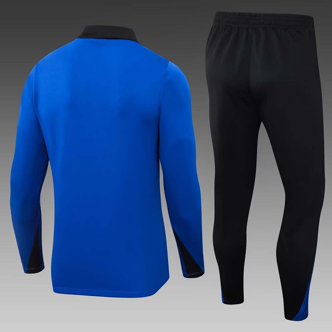 24/25 Barcelona Half-Pull Training Suit Colorful Blue Jersey Set-mysite Custom Football Kit- Nextkits