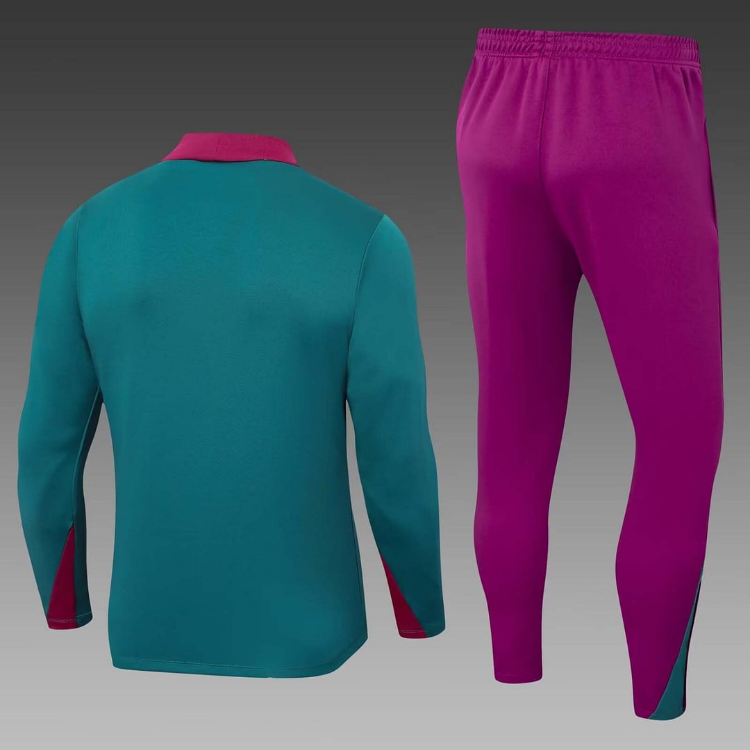 24/25 Psg Paris Saint-Germain Half-Pull Training Suit Blackish green Set-mysite Custom Football Kit- Nextkits