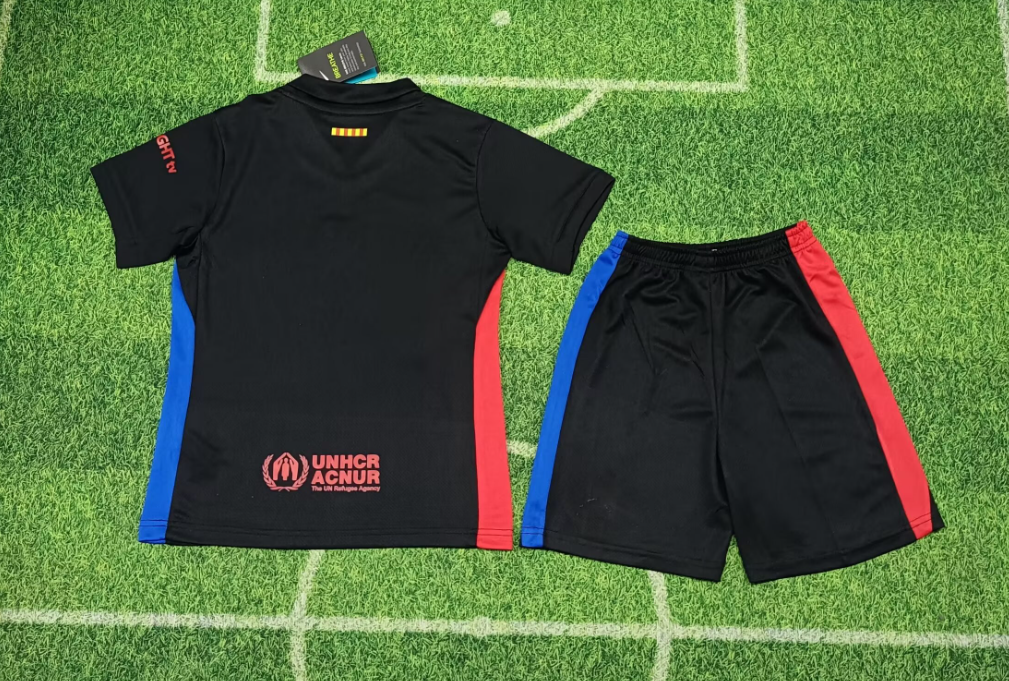 24/25 Barcelona Away Football Shirt Kids Size Suit(New sponsor)-mysite Custom Football Kit- Nextkits