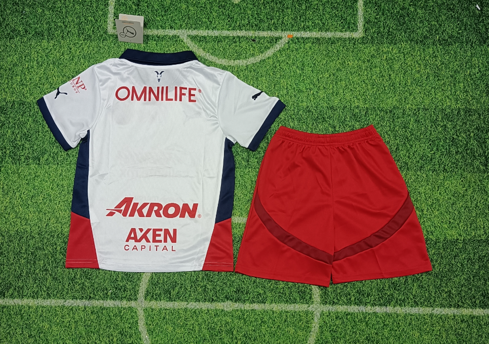 24/25 Chivas Away Football Shirt Kids Size Suit-mysite Custom Football Kit- Nextkits