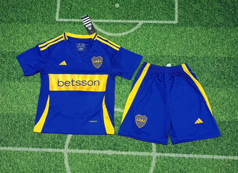 24/25 Boca Juniors Home Football Shirt Kids Size Suit-mysite Custom Football Kit- Nextkits