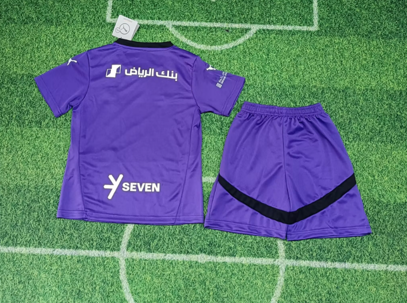 24/25 Al-Hilal FC Third Away Football Shirt Kids Size Suit-mysite Custom Football Kit- Nextkits