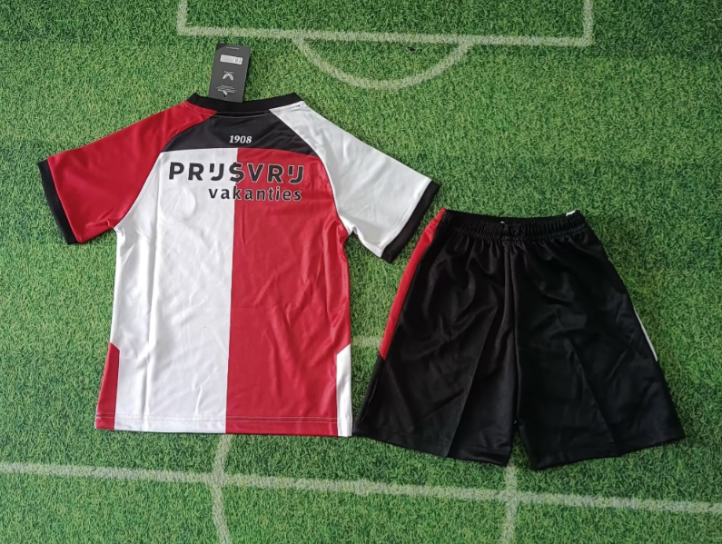 24/25 Feyenoord Home Football Shirt Kids Size Suit-mysite Custom Football Kit- Nextkits