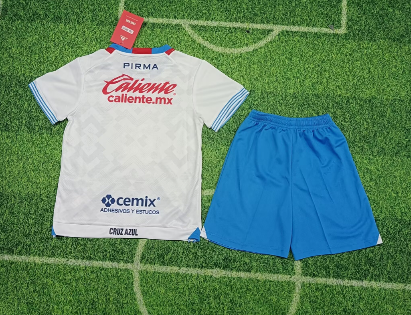 24/25 Cruz Azul Away Football Shirt Kids Size Suit-mysite Custom Football Kit- Nextkits