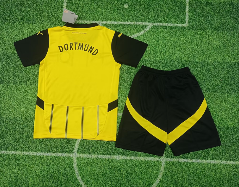 24/25 Borussia Dortmund Home Football Shirt Kids Size Suit-mysite Custom Football Kit- Nextkits