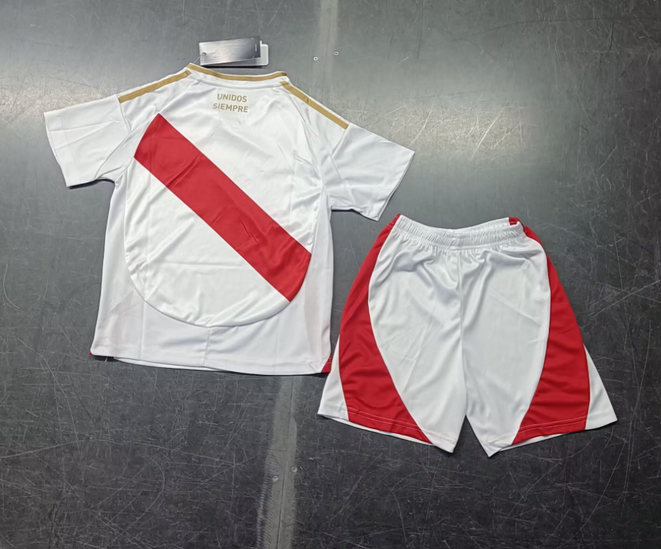 24/25 Peru Home Football Shirt Kids Size Suit-mysite Custom Football Kit- Nextkits