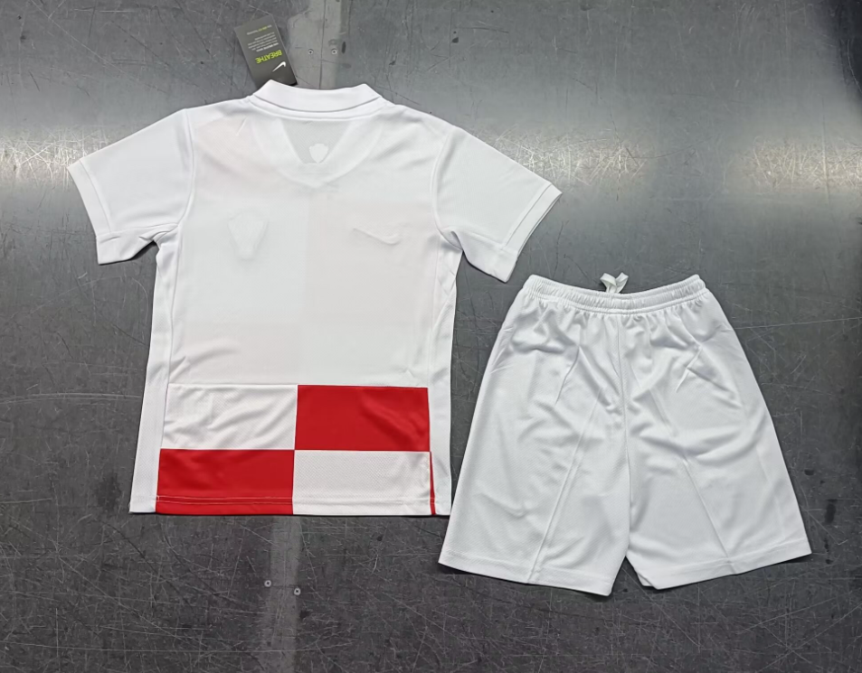 24/25 Croatia Home Football Shirt Kids Size Suit-mysite Custom Football Kit- Nextkits