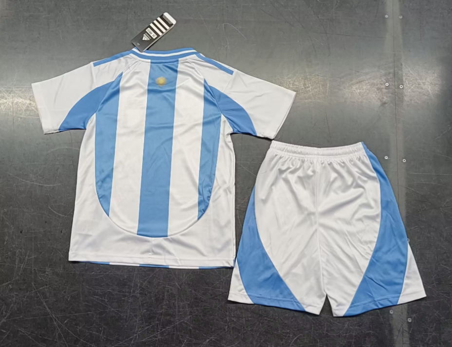 24/25 Argentina Home Football Shirt Kids Size Suit-mysite Custom Football Kit- Nextkits