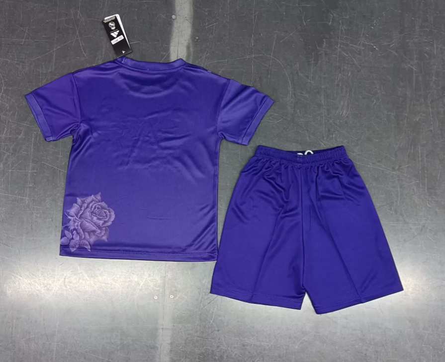 24/25 Real Madrid Purple Y-3 Special Edition Football Shirt Kids Size Suit-mysite Custom Football Kit- Nextkits
