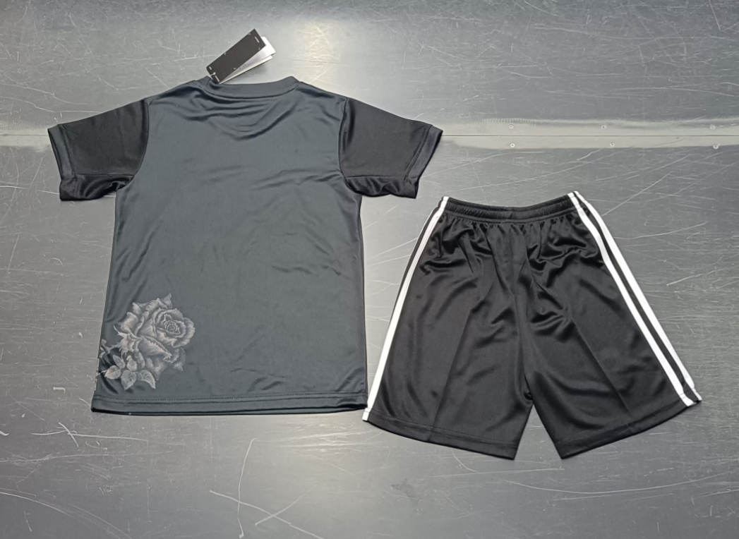 24/25 Real Madrid Black Y3 Football Shirt Kids Size Suit-mysite Custom Football Kit- Nextkits