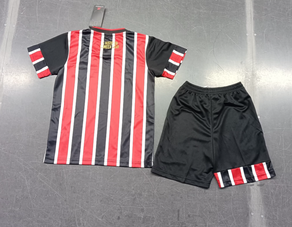 24/25 Sao Paulo Away Football Shirt Kids Size Suit-mysite Custom Football Kit- Nextkits