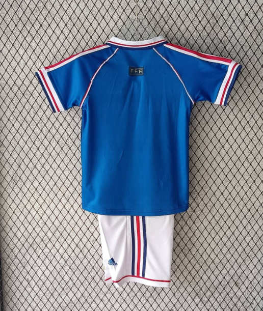 1998 Retro France Home Football Shirt Kids Size Suit-mysite Custom Football Kit- Nextkits