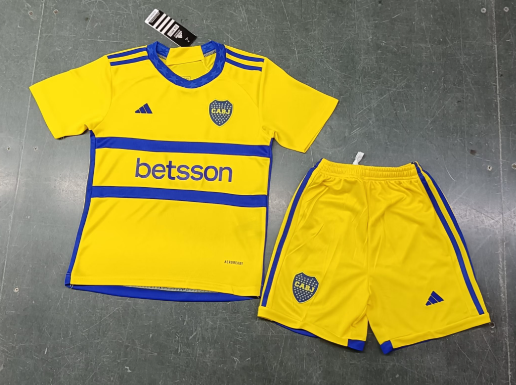 23/24 Boca Juniors Away Football Shirt Kids Size Suit-mysite Custom Football Kit- Nextkits