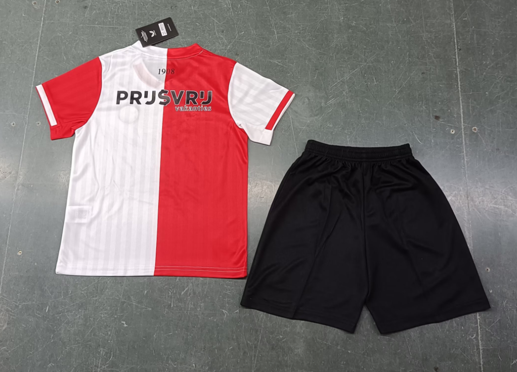 23/24 Feyenoord Rotterdam Home Football Shirt Kids Size Suit-mysite Custom Football Kit- Nextkits