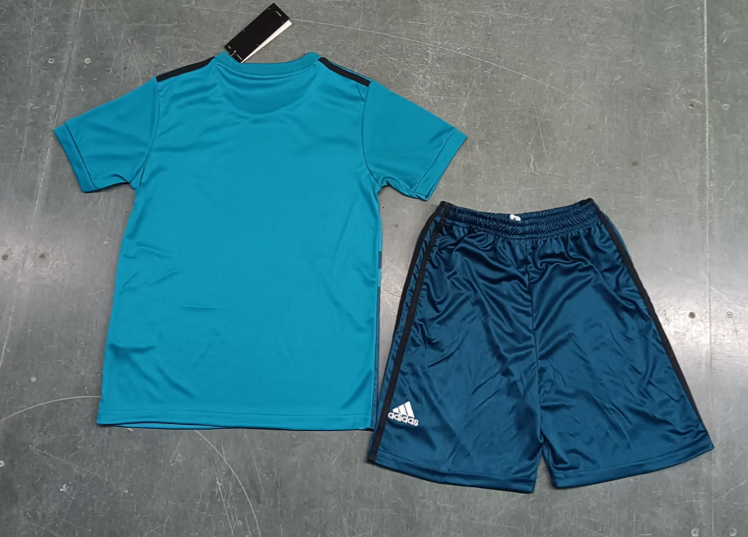 17/18 Retro Real Madrid Third Football Shirt Kids Size Suit-mysite Custom Football Kit- Nextkits