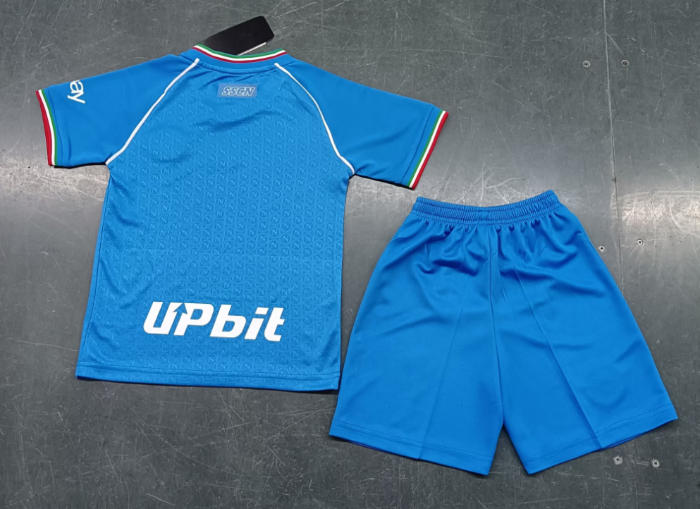 23/24 Naples Home Football Shirt Kids Size Suit-mysite Custom Football Kit- Nextkits