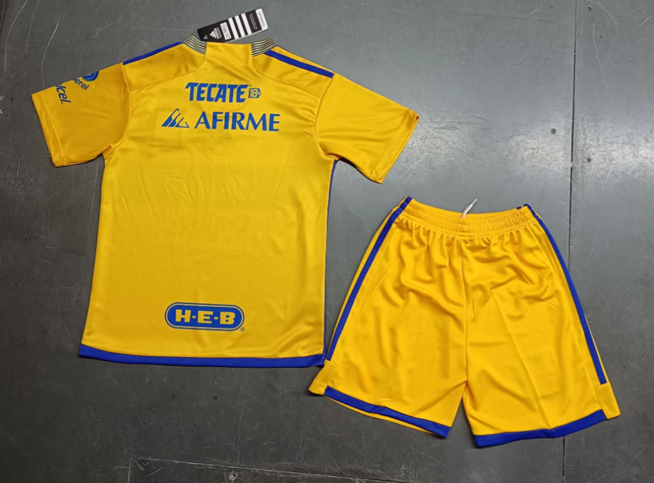 23/24 Tigres UANL Home Football Shirt Kids Size Suit-mysite Custom Football Kit- Nextkits