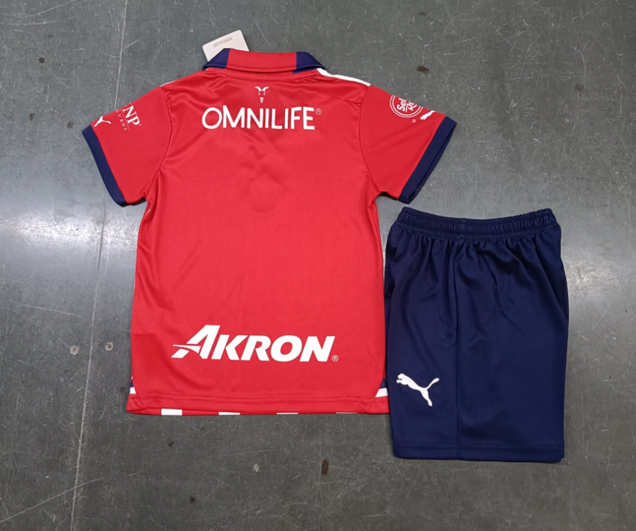 23/24 Chivas Home Football Shirt Kids Size Suit-mysite Custom Football Kit- Nextkits