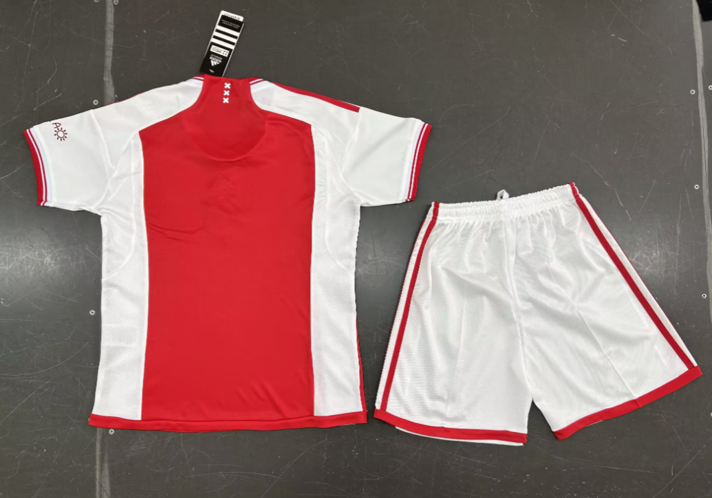 23/24 AJAX Home Football Shirt Kids Size Suit-mysite Custom Football Kit- Nextkits