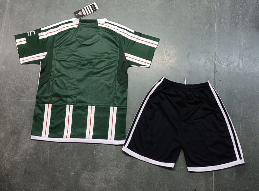 23/24 Manchester City Green Away Football Jersey Kids Size Suit-mysite Custom Football Kit- Nextkits