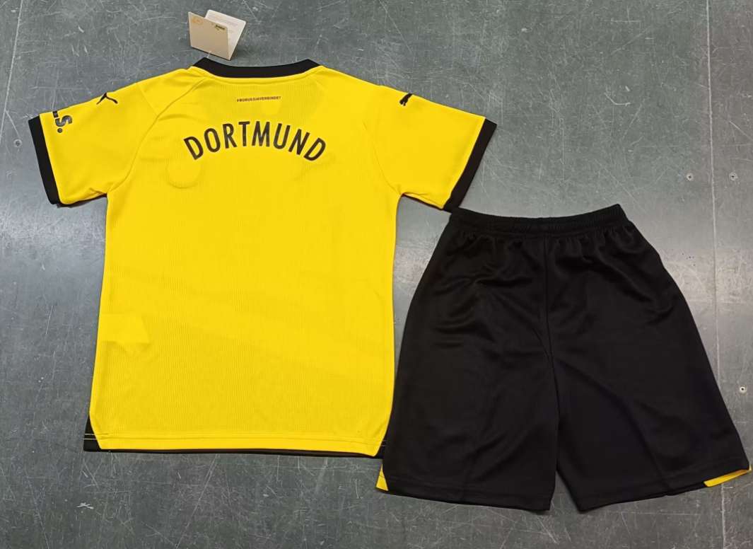 23/24 Borussia Dortmund Home Football Shirt Kids Size Suit-mysite Custom Football Kit- Nextkits