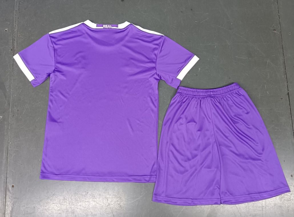 16/17 Retro Real Madrid Away Football Shirt Kids Size Suit-mysite Custom Football Kit- Nextkits