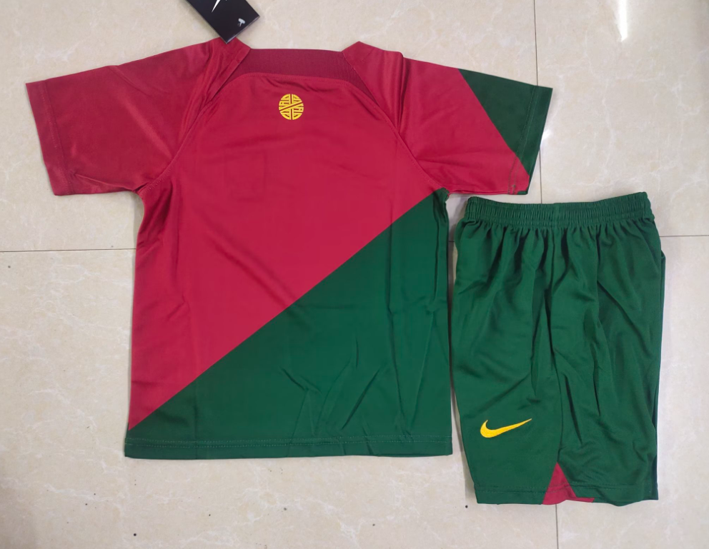 22/23 Portugal Home Football Shirt Kids Size Suit-mysite Custom Football Kit- Nextkits