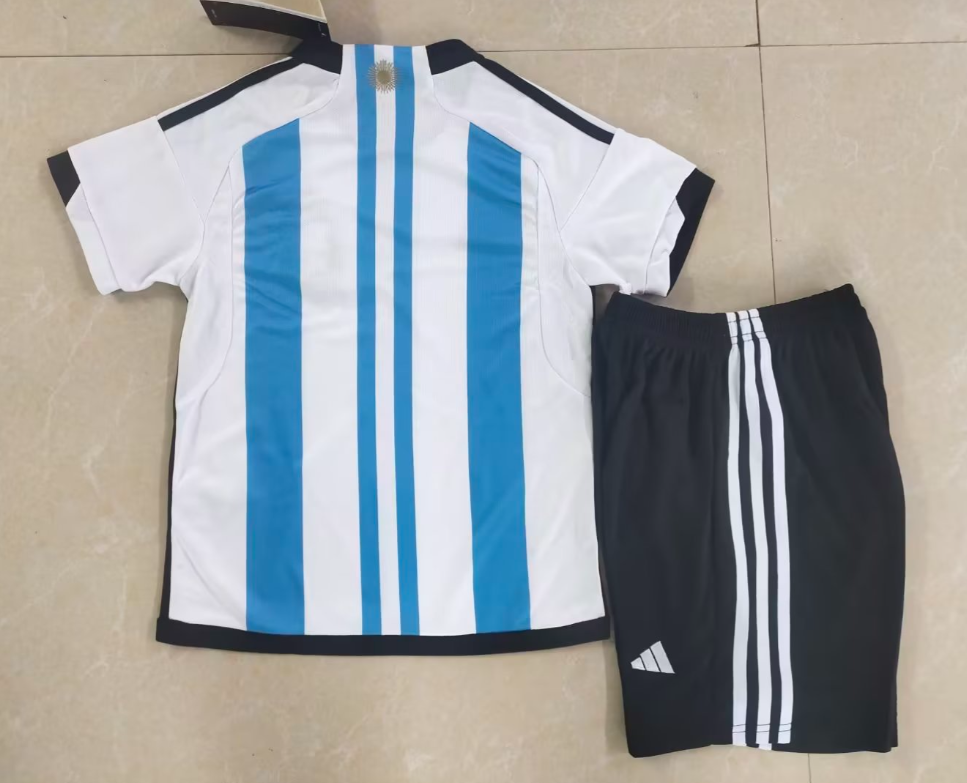 22/23 Argentina Home Football Shirt Kids Size Suit-mysite Custom Football Kit- Nextkits