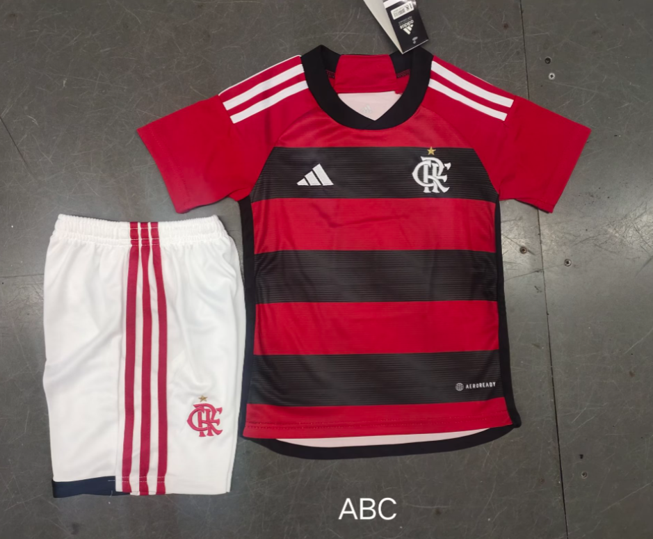 23/24 Flamenco Home Football Shirt Kids Size Suit-mysite Custom Football Kit- Nextkits