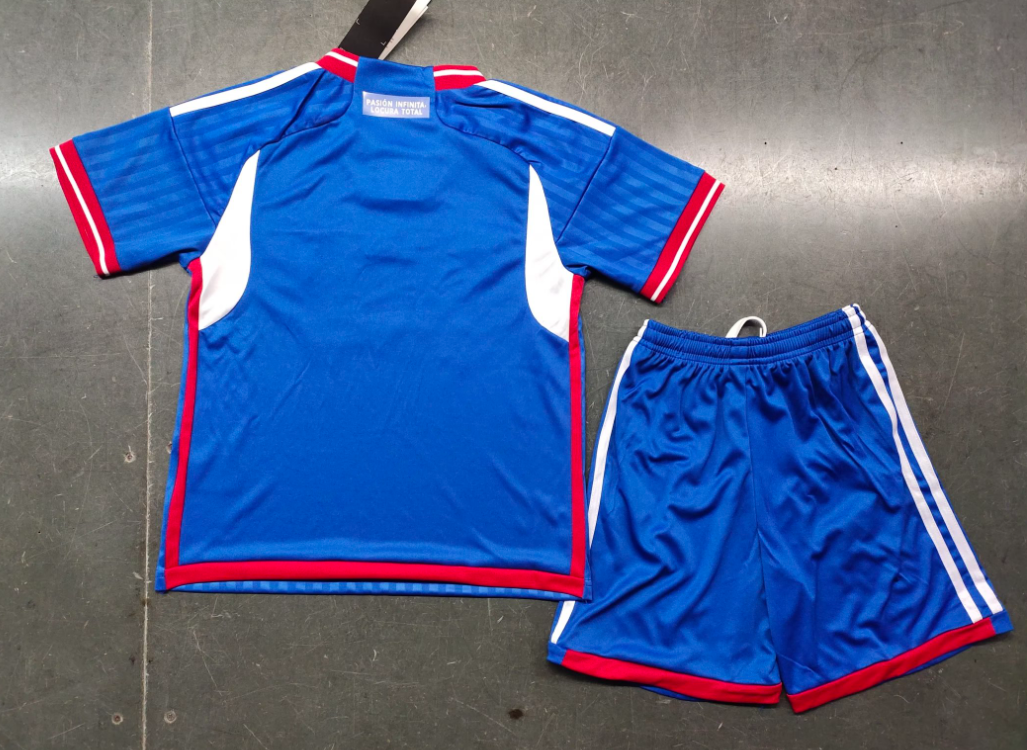 23/24 University of Chile Home Football Shirt Kids Size Suit-mysite Custom Football Kit- Nextkits